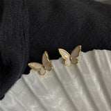 2020 Korean Retro Acrylic Butterfly Earrings Fashion Cute Animal Brincos  Statement stud Earrings Jewelry Gift